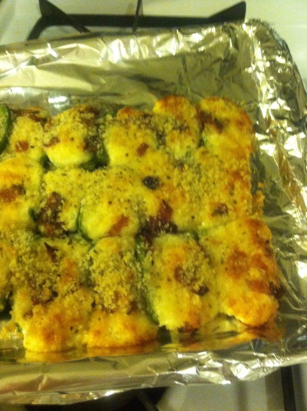 Once they begin to brown on top they are done!