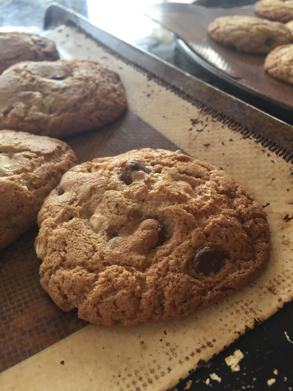 Once they crackle and give off a caramel sheen, they're ready