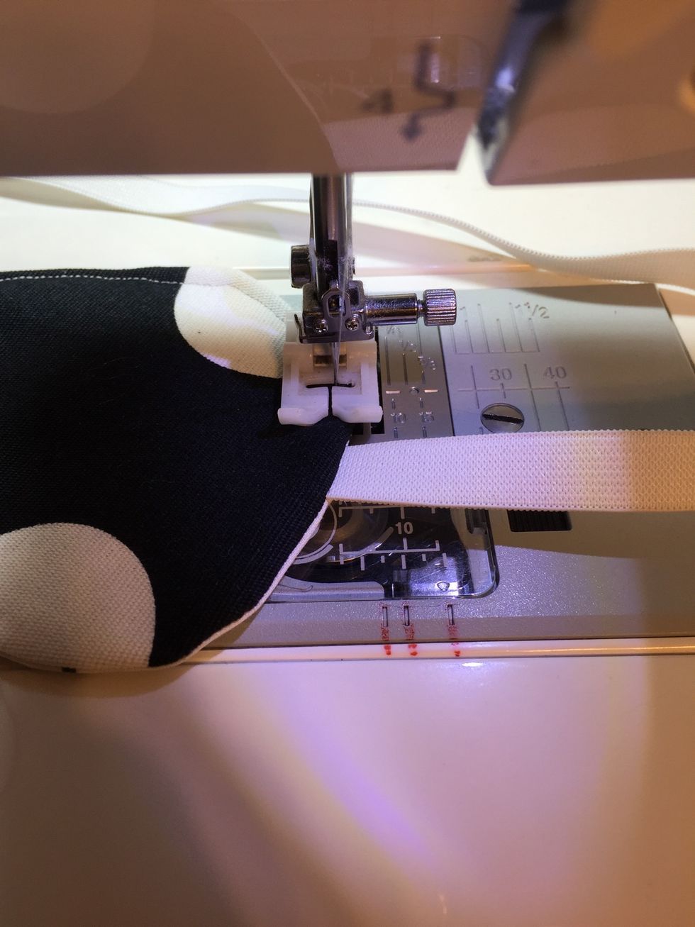 Once turned inside out, sew around the edges for a finished look.