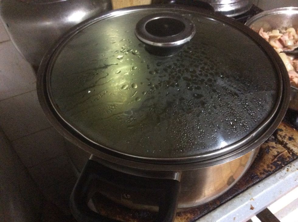 Once water is on a rolling boil add the pasta