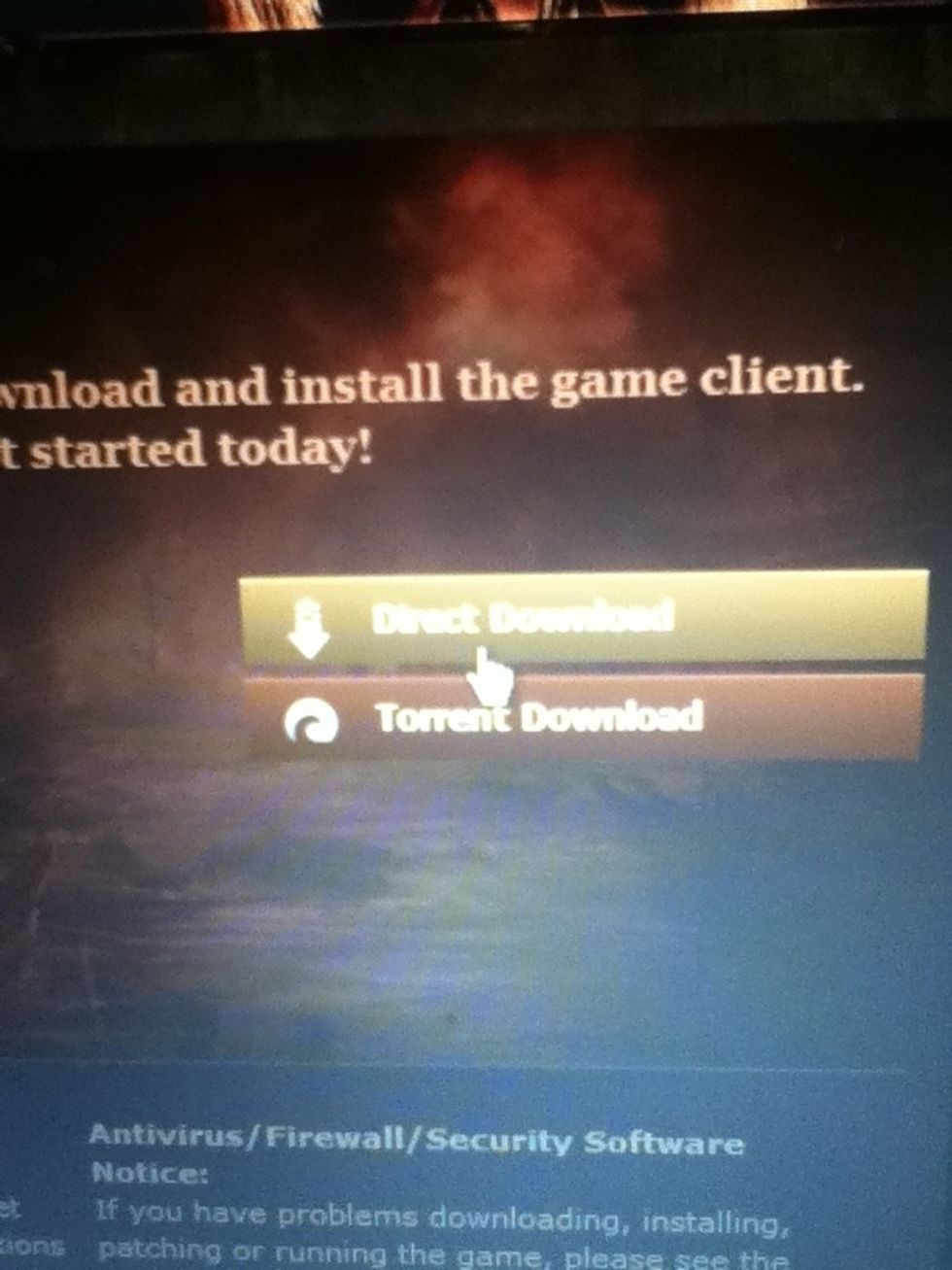 Once you are completed making an account, download the client onto your computer.