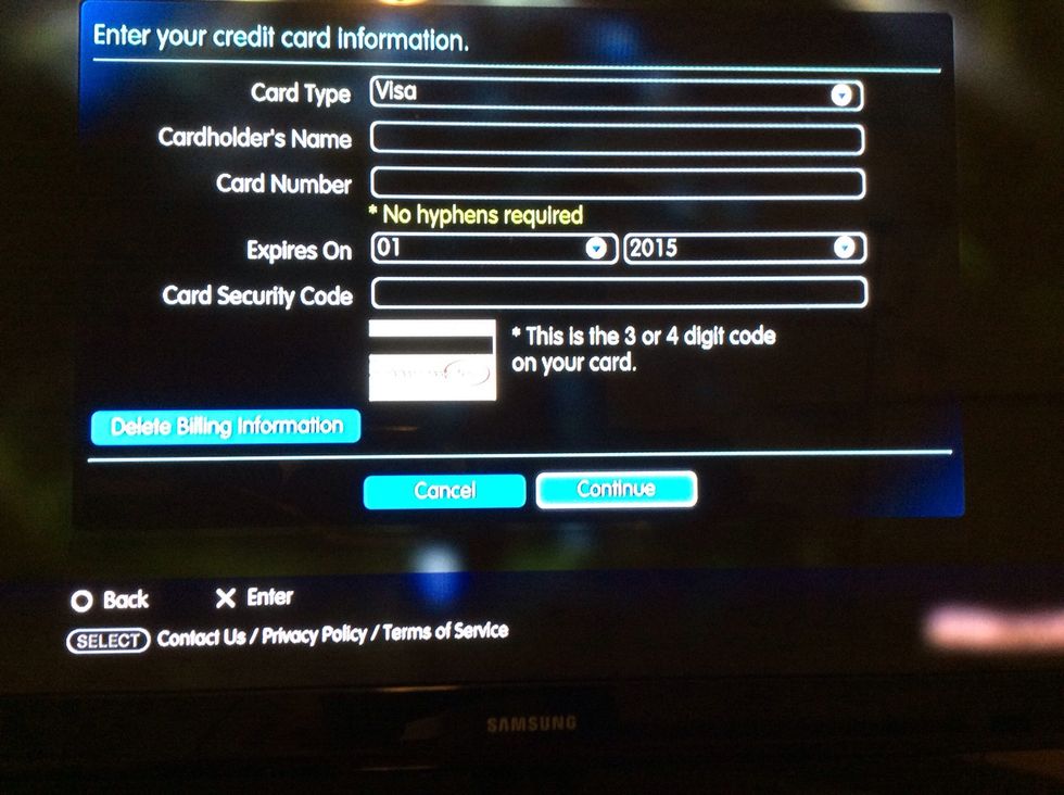 Once you are done, go find the "continue" and press the "x" on the controller.