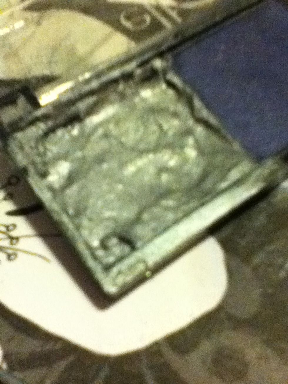 Once You Are Done Mixing Flatten It Out. ( I Used My Finger.) Now Just Wait For It To Dry.