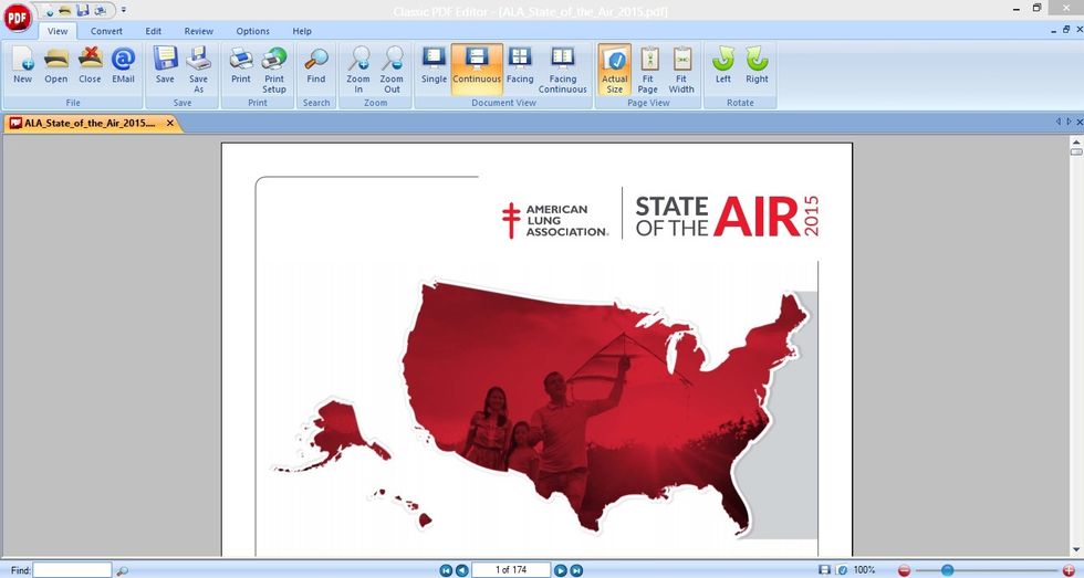 Once you are done selecting the PDF file you want to convert to Doc, you will see the file open in Classic PDF Work Area.