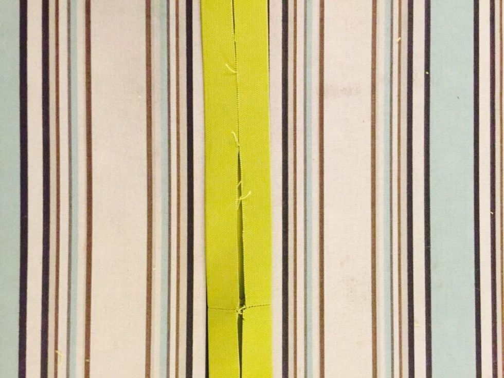 Once you are finished pressing the strap, it should look like this.