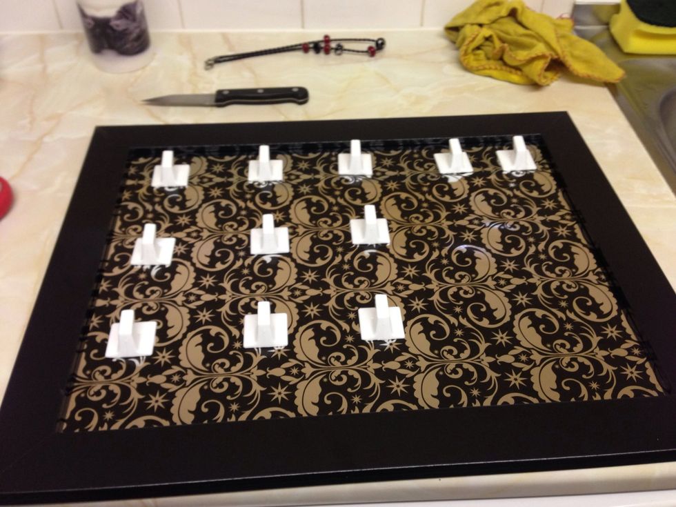 Once you are happy with the position stick them on to the glass... Please note don't push them down too hard on to the glass like I did and I broke the glass... Please be careful..