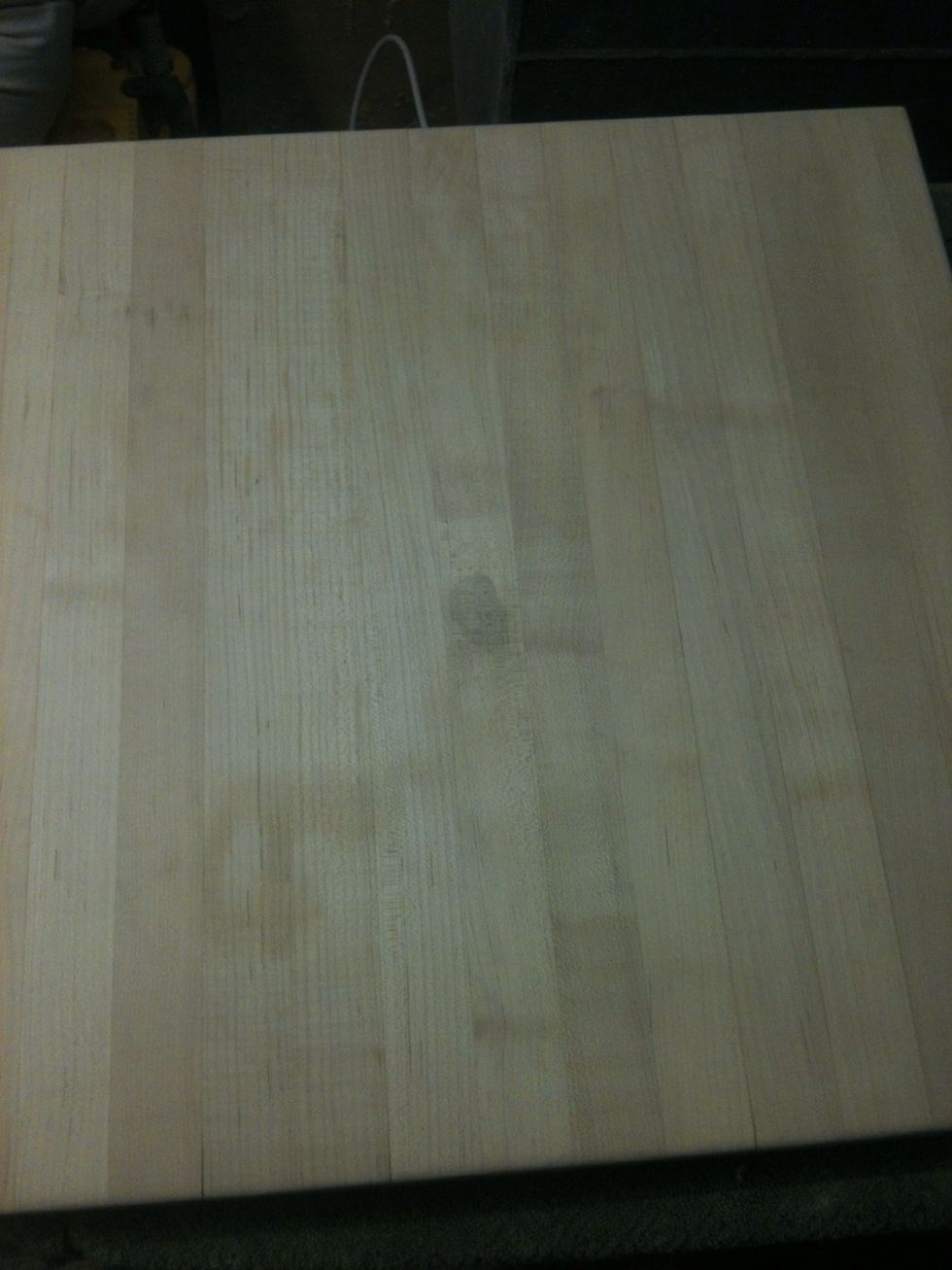 Once you are happy with the way it looks, wipe it clean. Some stains were a little deeper than I thought. I was happy with the look.