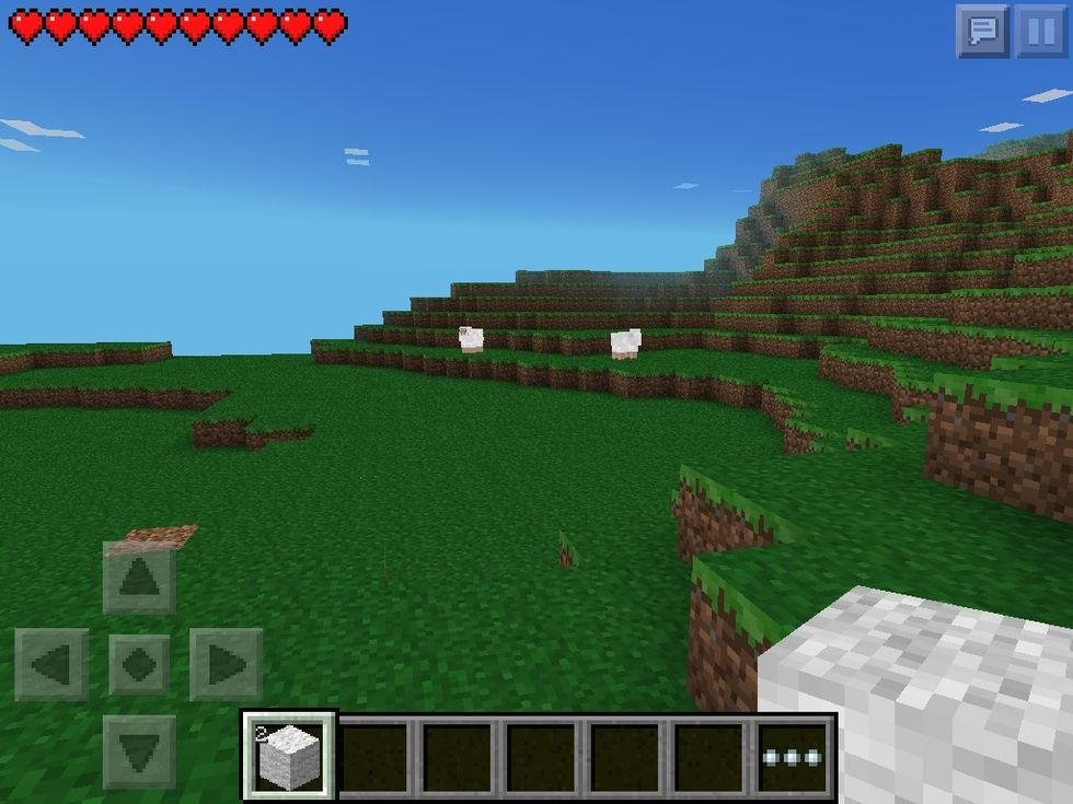 Once you collect the wool find more sheep or animals and first make a bed