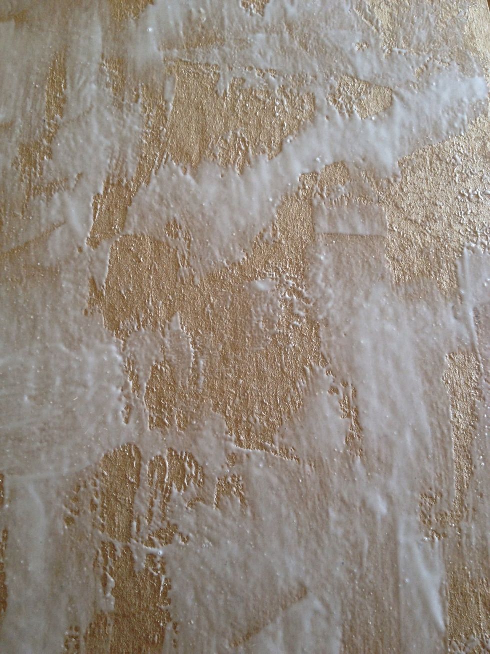 Once you cut your paper..apply a thin coat of wood glue to the back frame (the side you usually put your picture up against)