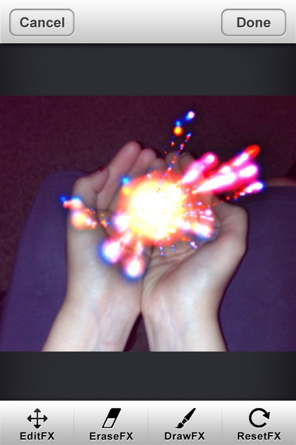 Once you feel like you're finished, press done (in the top right corner)