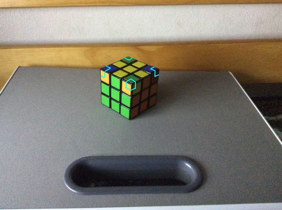 Once you get all the sides pluses, you need to get the corners.