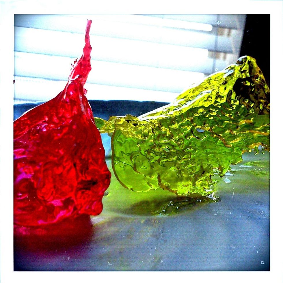 Once you get the hang of it you can start to color and shape the isomalt as you like