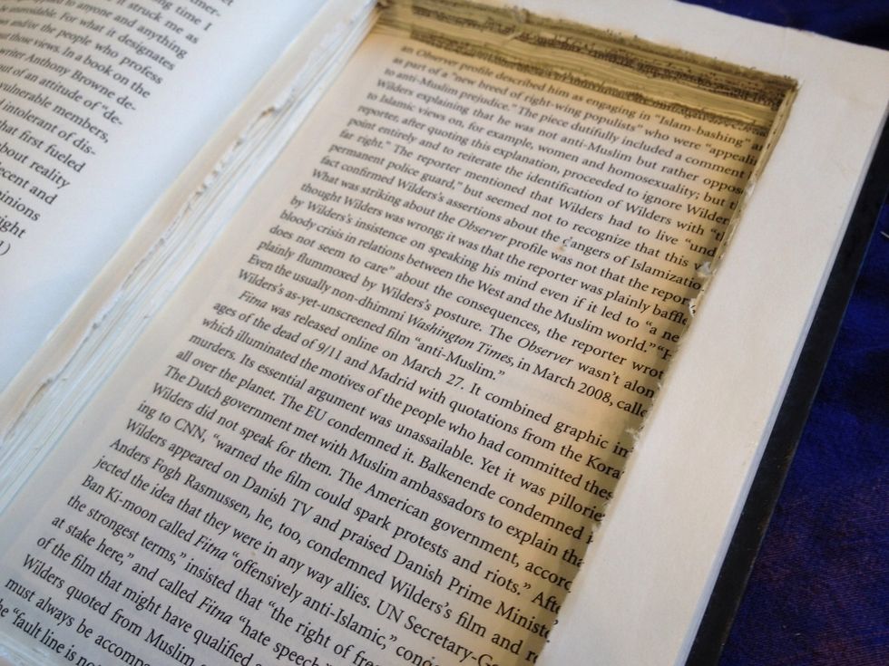 Once you get to the outside, do a little touching up to make the edges look nice.