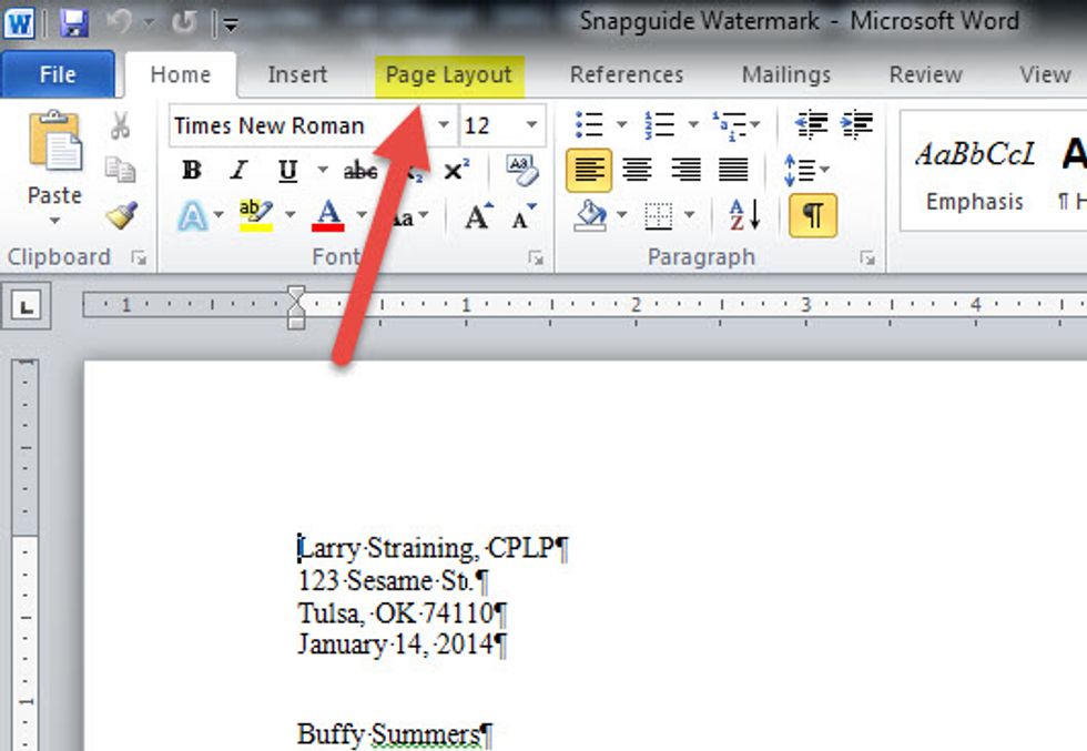 How To Add A Watermark To A Ms Word 2010 Document Bc Guides 3282