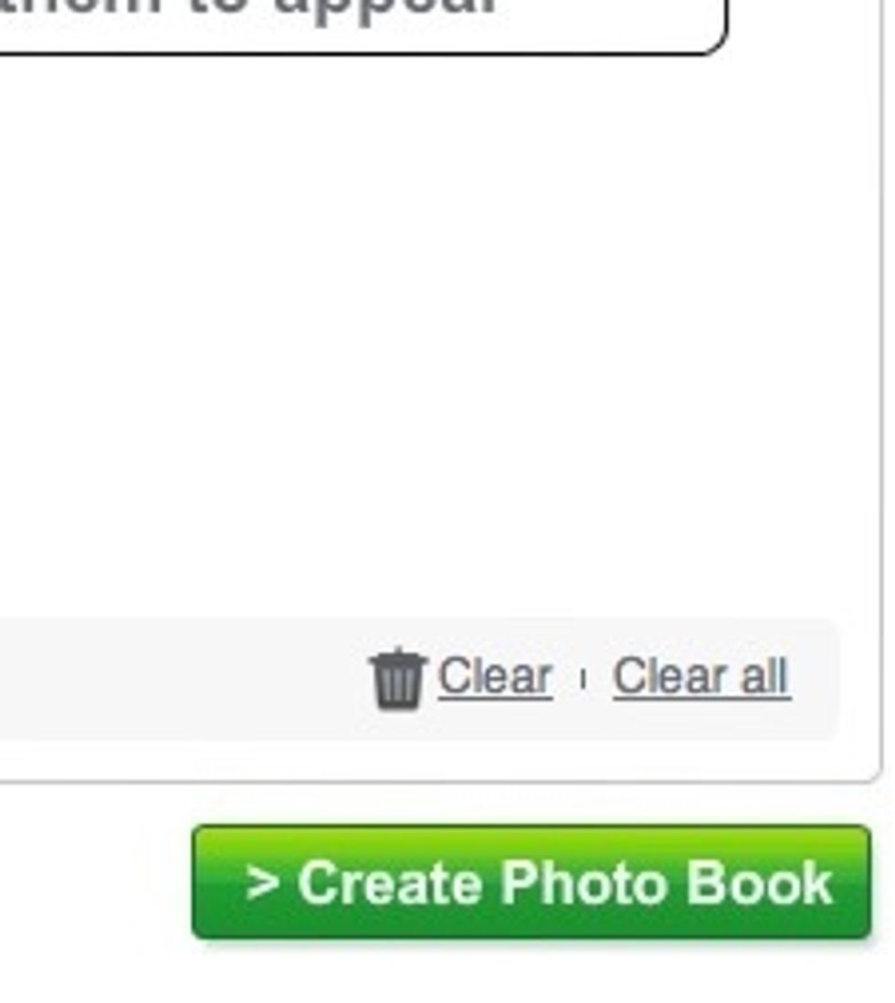 Once you have chosen the images you want for your Photobook, click 'Create Photobook'