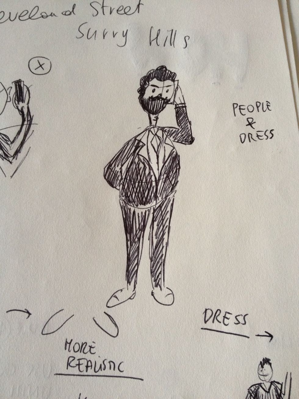 Once you have created the outline you can get fancy with the clothes.