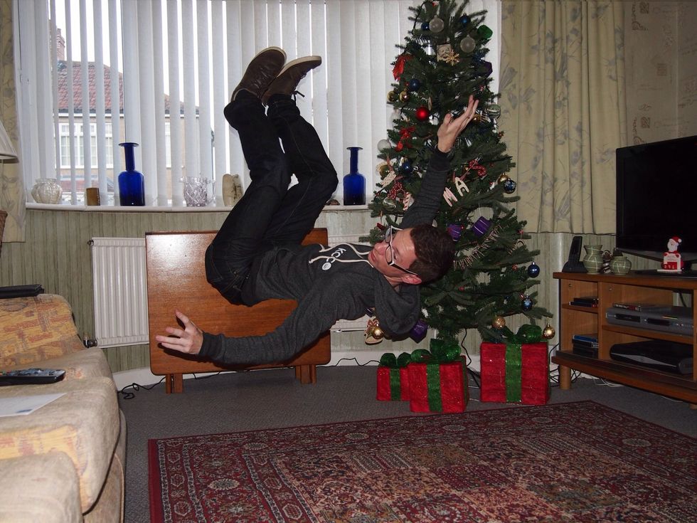 Once you have erased all of the chair or structure you can combine the two images and save your levitation creation. Share, enjoy and amazing others. Thank you.