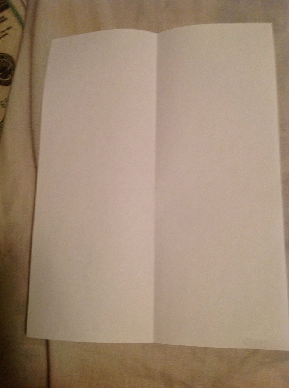 Once you have your crease down the middle.