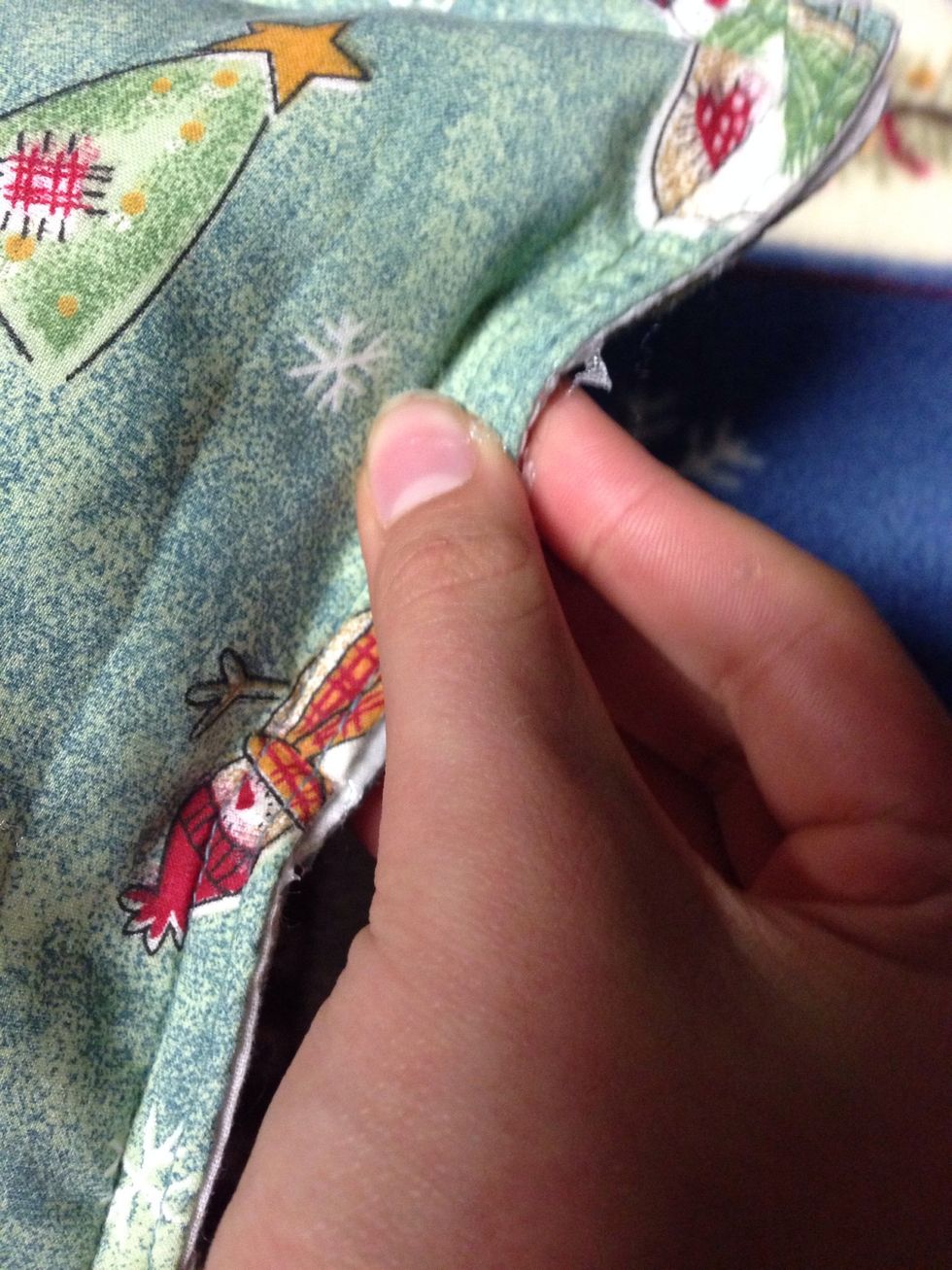 Once you have your pillow stuffed to your liking hot glue the opening shut.