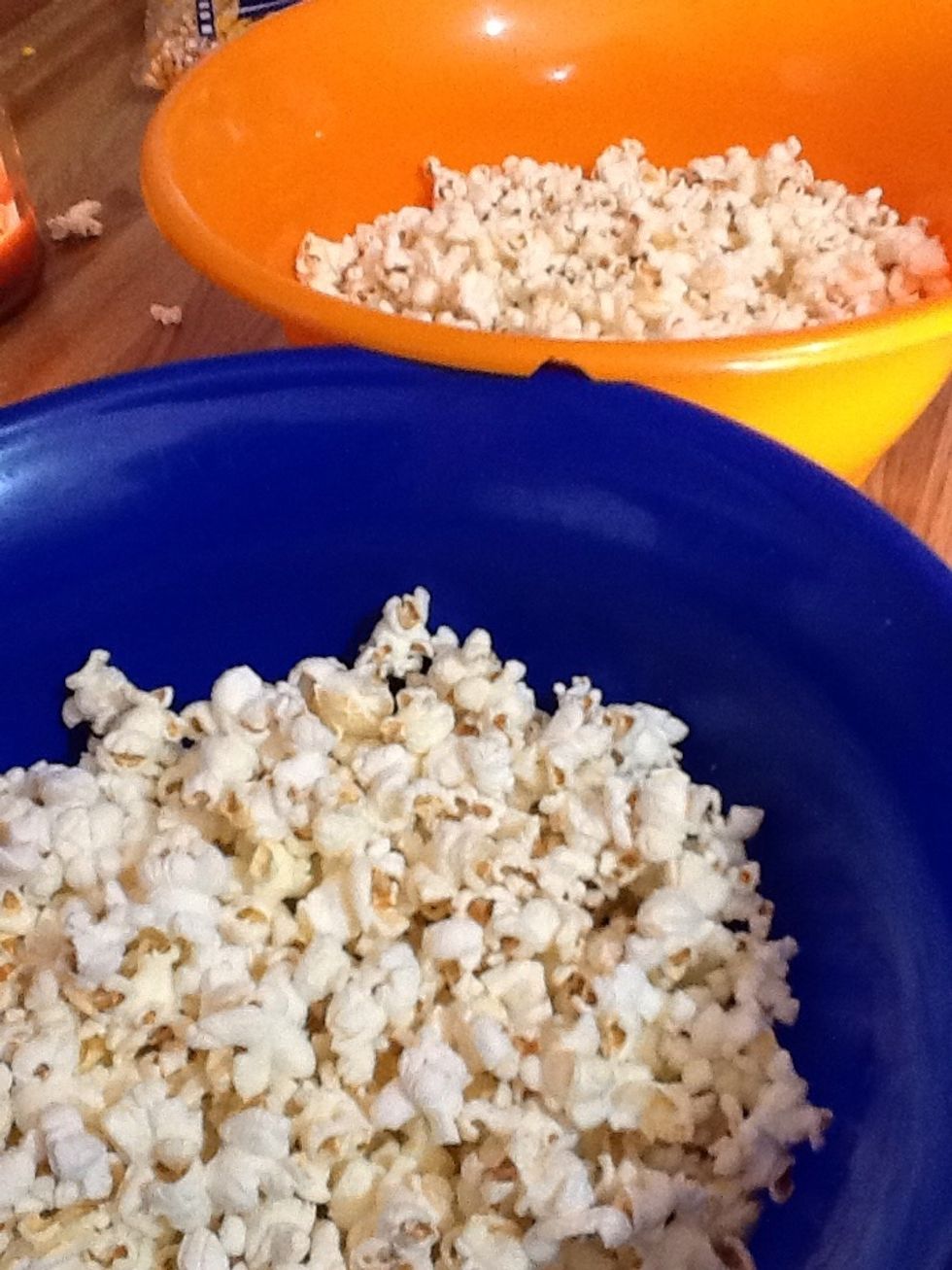 Once you have your popcorn popped its time for to the  good stuff:)