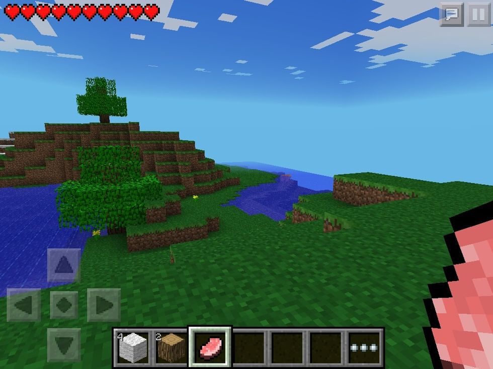 Once you killed it you get food (pork)