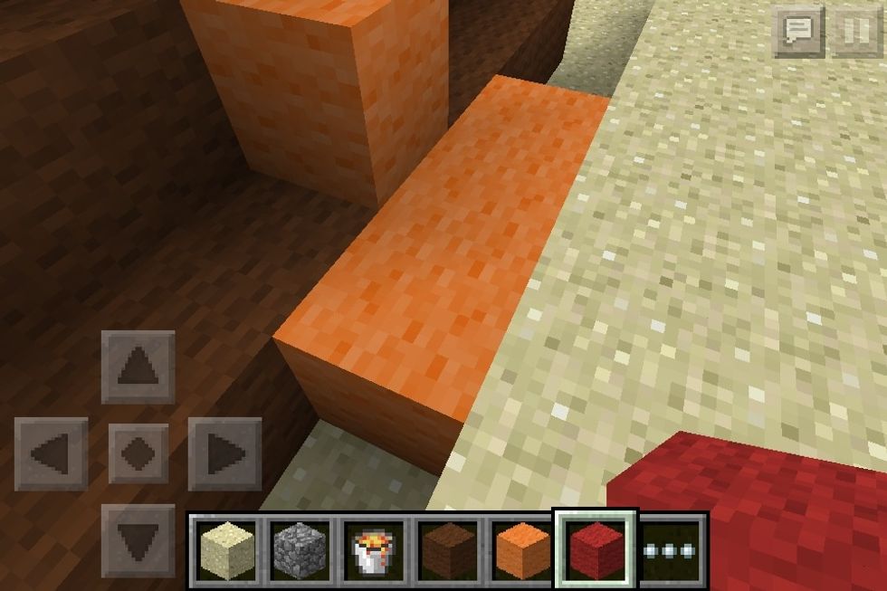 Once you meet the bottom spread out your lava