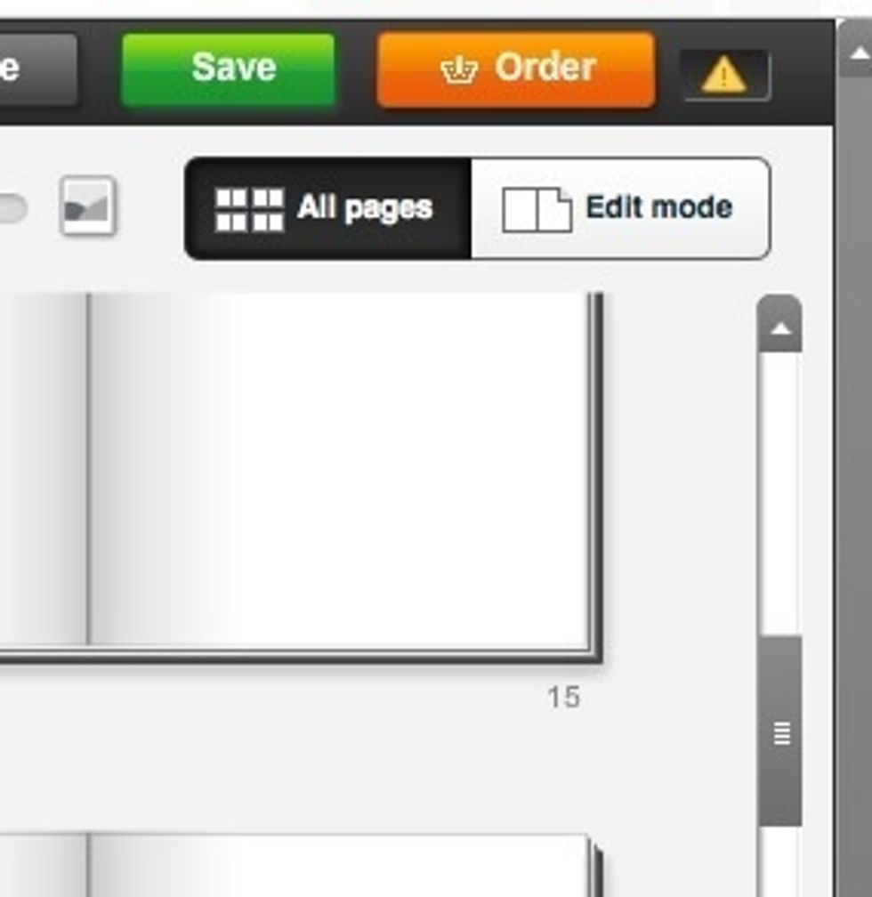 Once you're completely happy with everything, you're ready to click 'Order'. If you think you may want to make some more changes, just save your book and come back to it later
