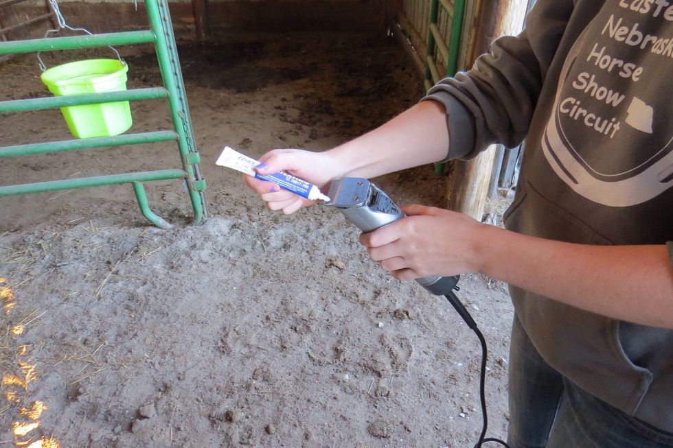 Once you're done trimming, clean out and oil the clippers so they're ready the next time you need them.