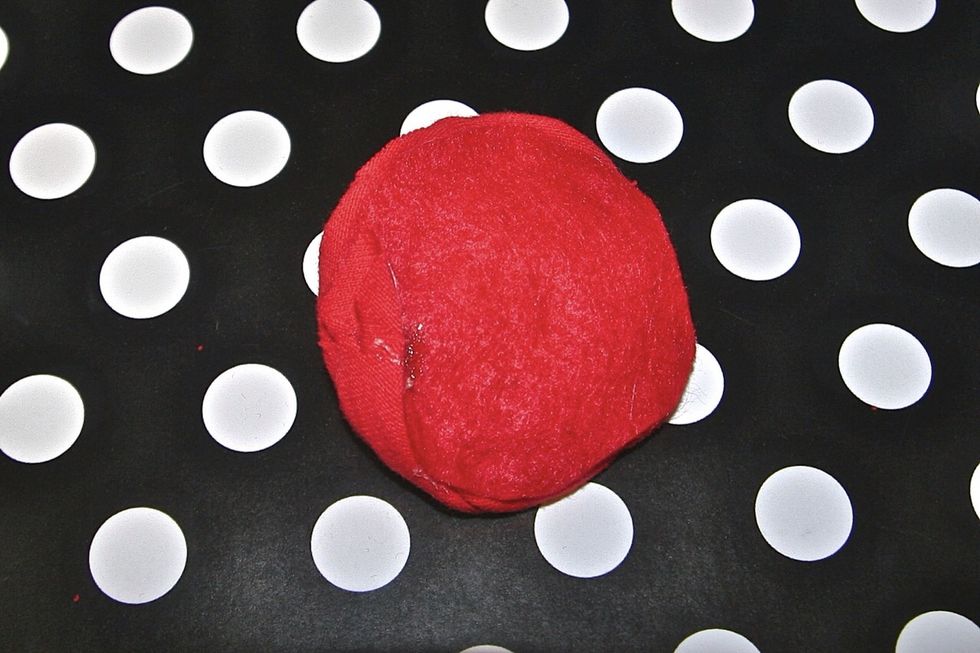 Once you're done, tuck the little piece under the strips (or you can trim it off)