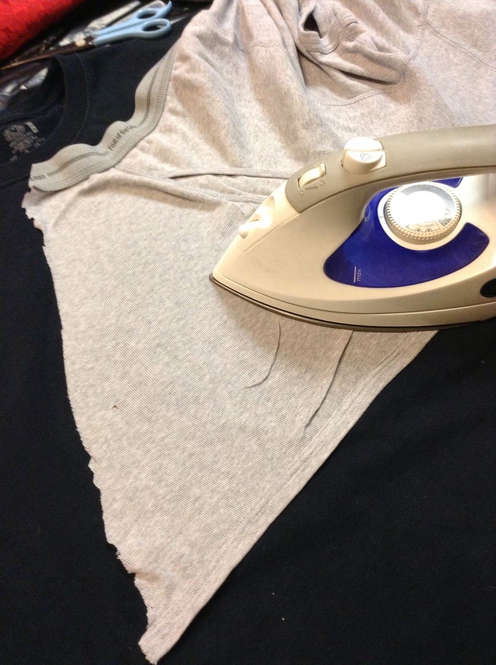 Once you're happy with it, I suggest putting scrap material over it and ironing it. High heat, no steam. This will set the paint and keep it from washing out!