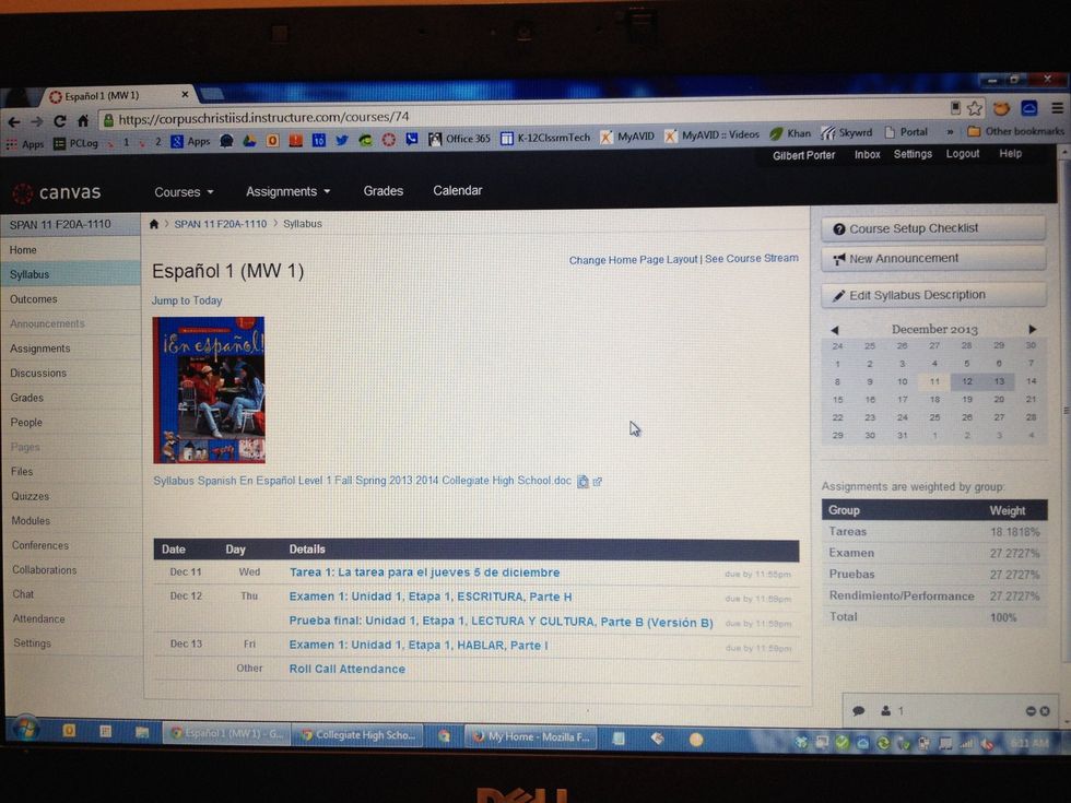 Once you're in, it will look like this.    You will now edit your profile   Click Settings.