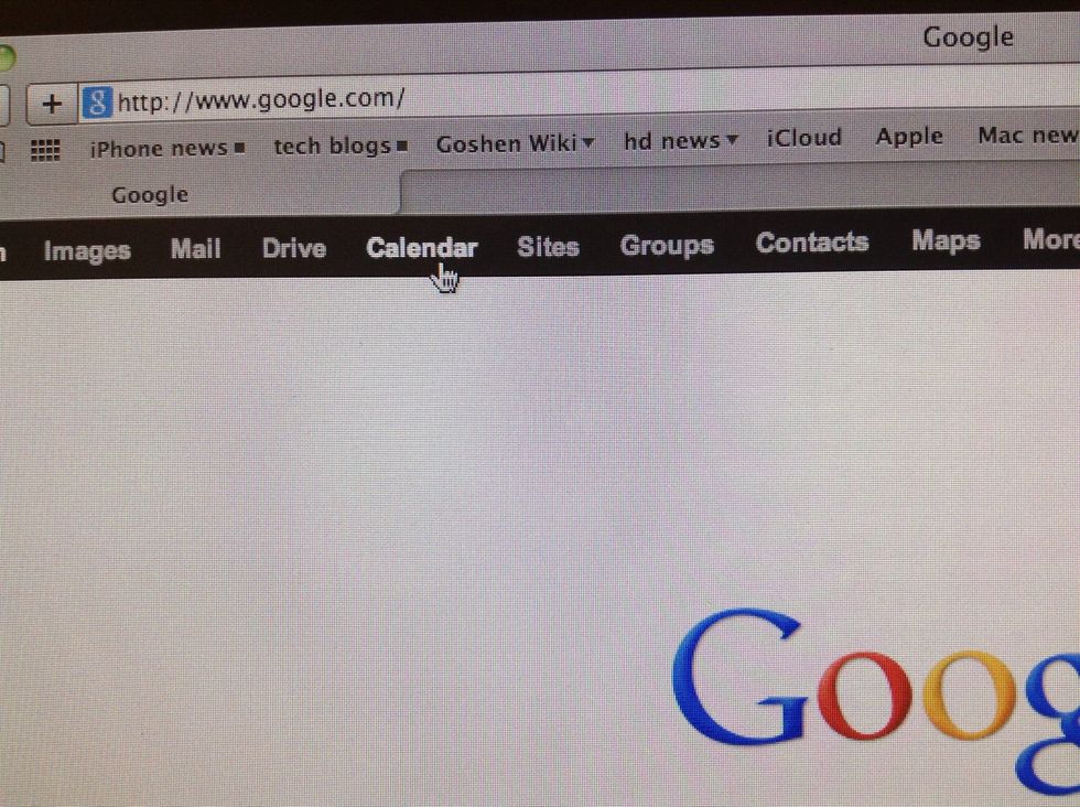 Once you're logged in, find and click the Calendar link. It may appear elsewhere, but the link is ALWAYS in the bar at the top of the screen.