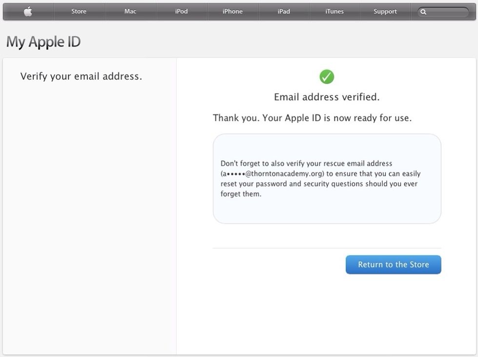 Once you see this screen, return to the iOS device, login, and try to download a free app.
