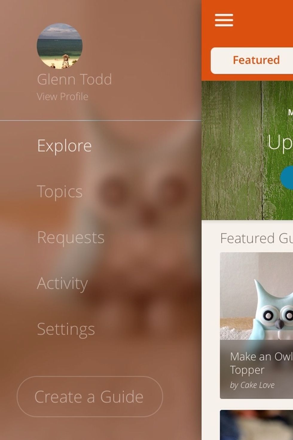 Once you tap the three horizontal lines this menu will pop up.