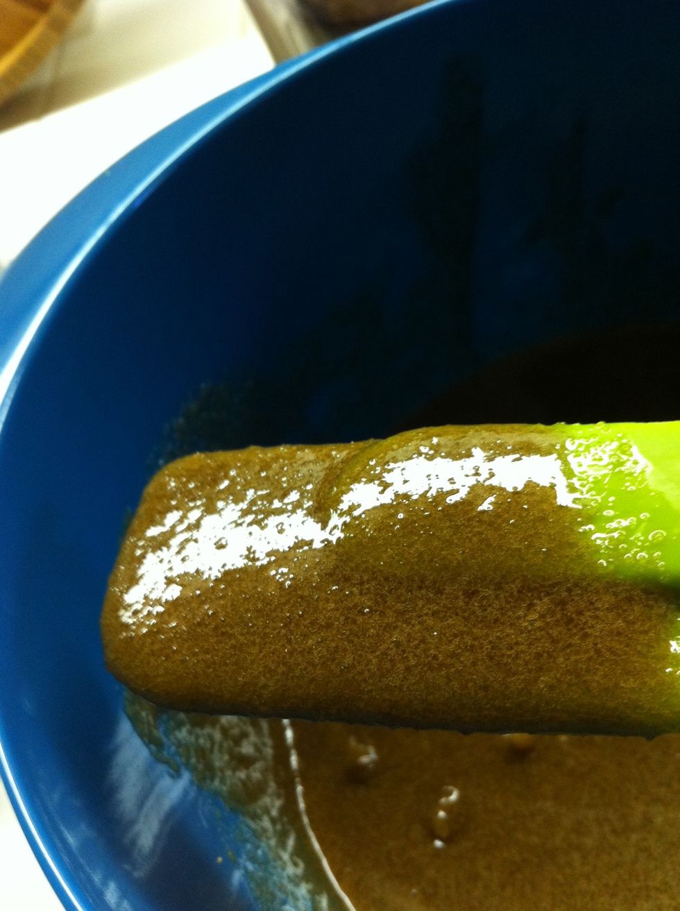 Once you think your done with your scrub, check its texture. It should be slightly gritty.