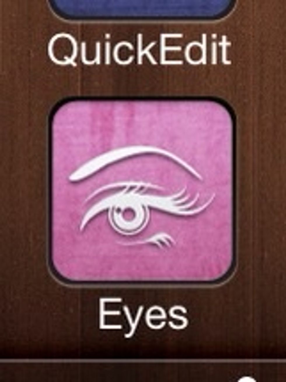 Once you've chosen a pic select eyes