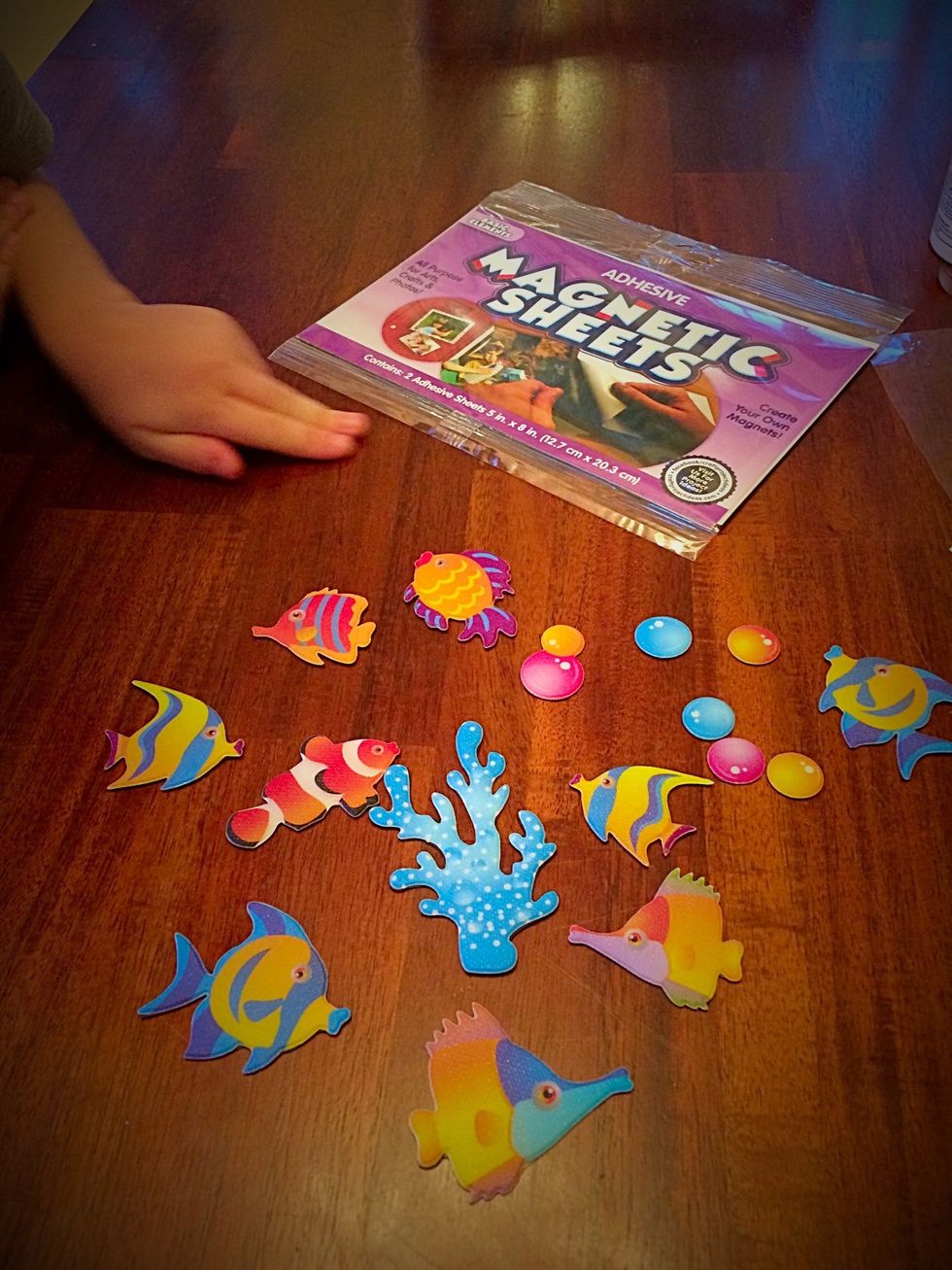 Once you've cut out the magnets they will be ready to use!