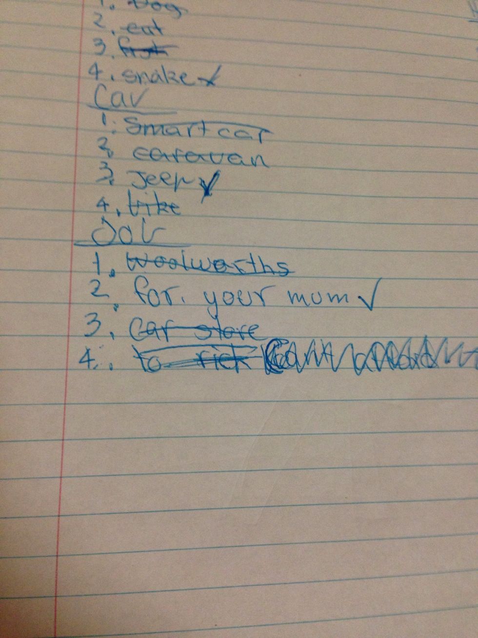 Once you've done that you've got your anwers