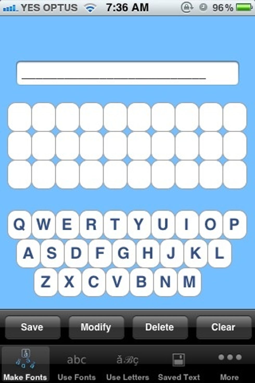 Once you've downloaded the app, open it up onto this page (it's the first page it opens up to)