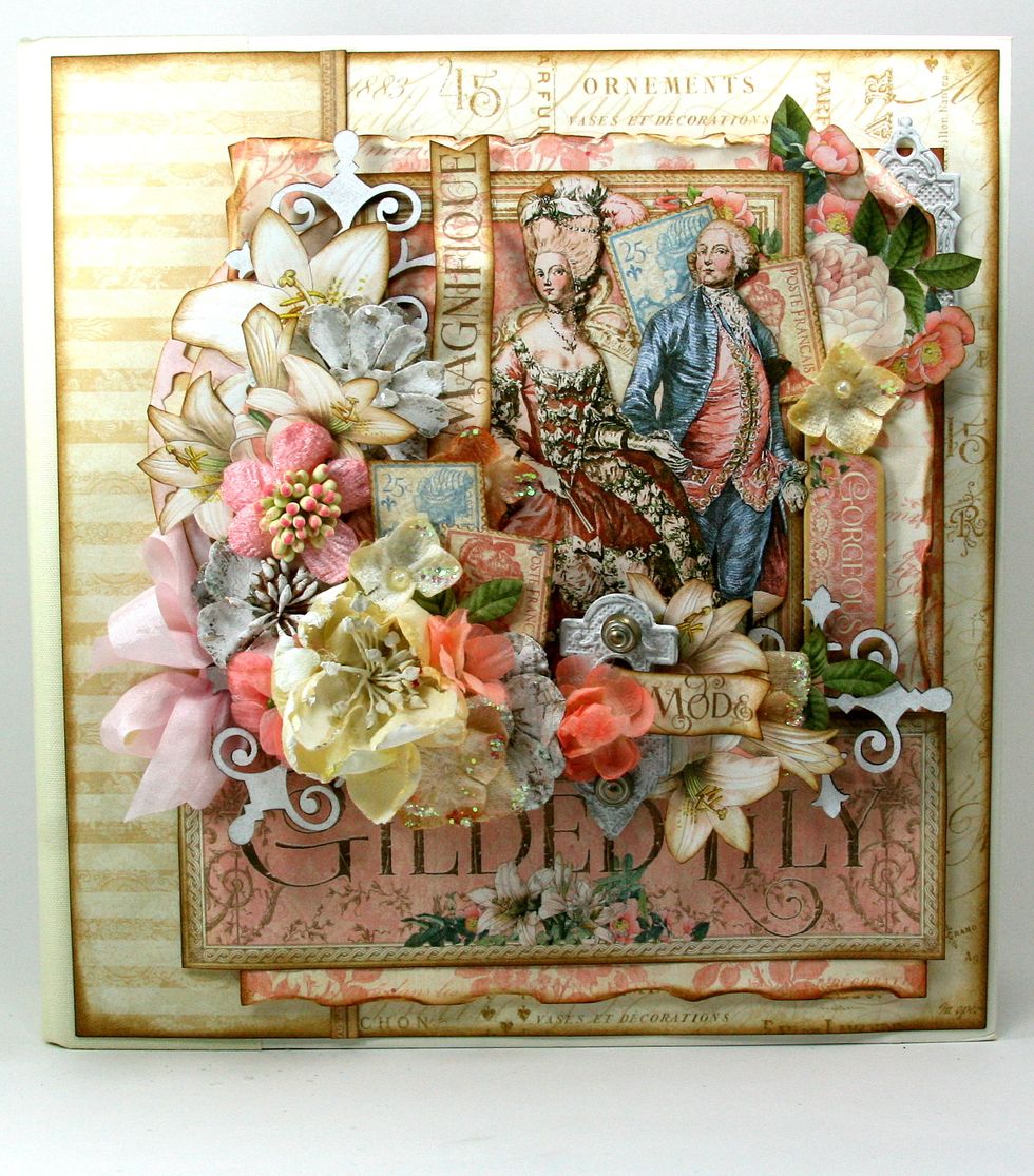 Once you've finished ..attach to G45 Staples Ivory Mixed Media Album.