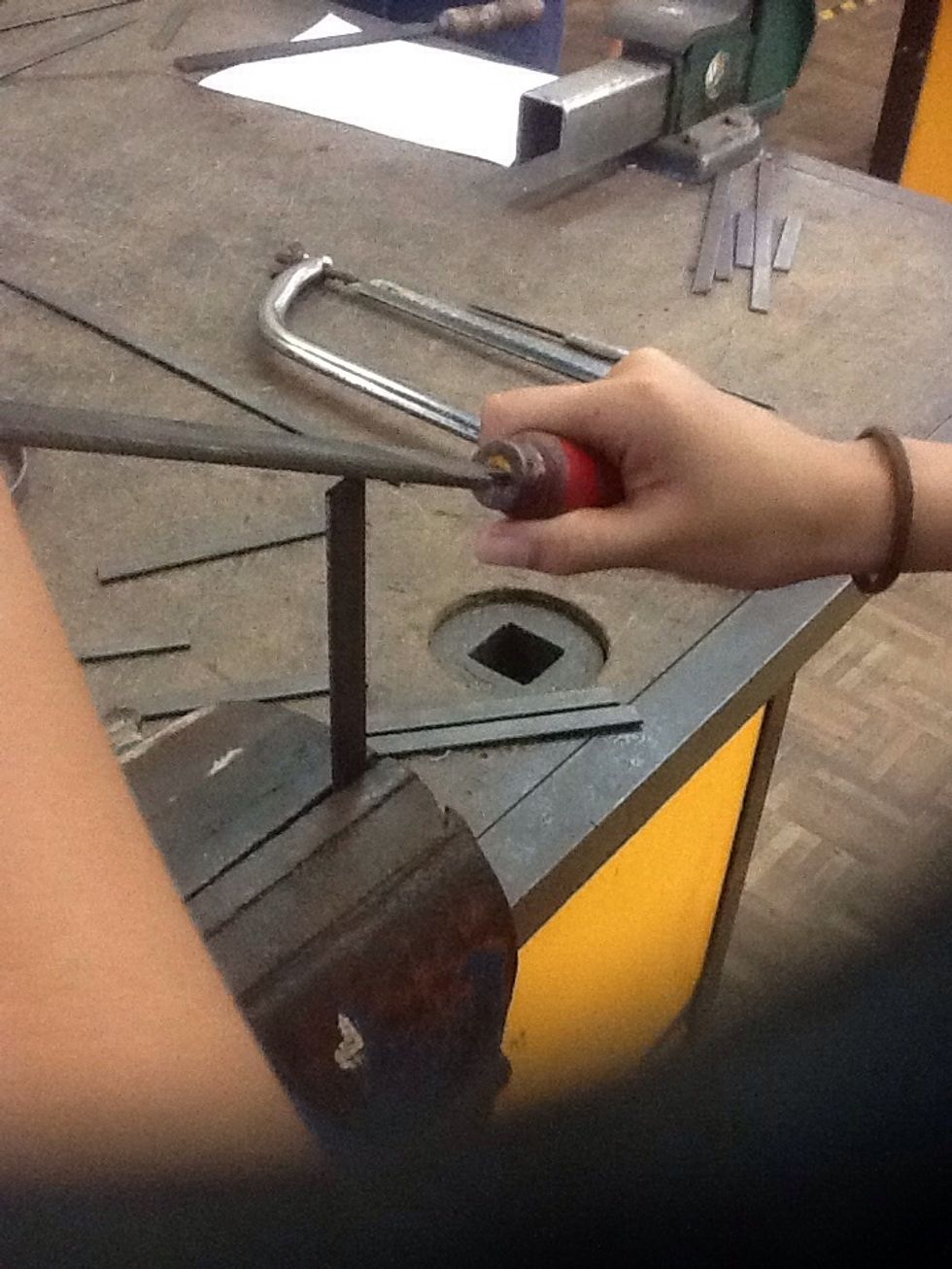 Once you've finished, use the file and file the edges until smooth.