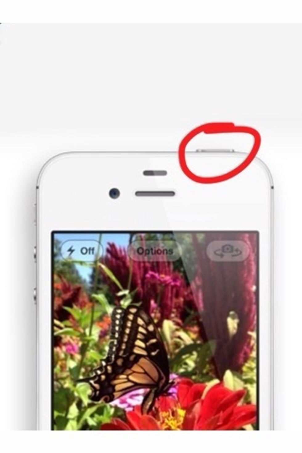 Once you've opened the stock app, hold down the top button and wait until the "Slide to Power Off" screen pops up. (Stay at the screen, do not slide the slider.)