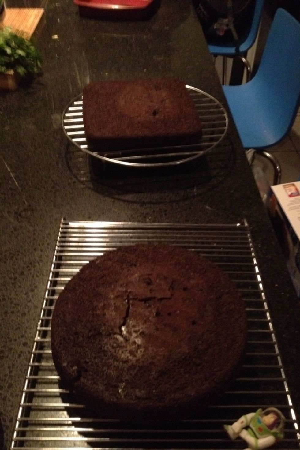 Once your cakes are backed let them cool