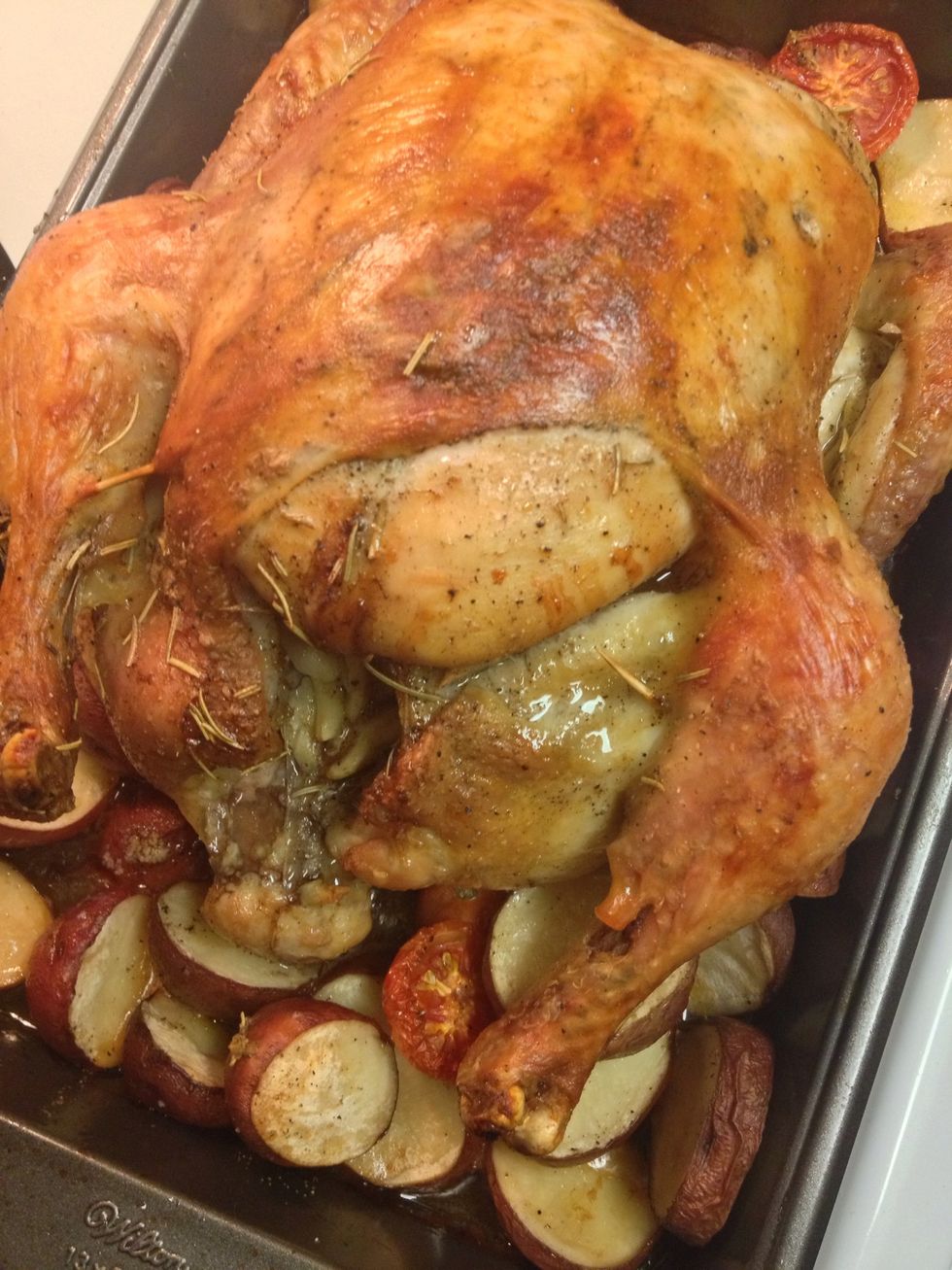 Once your chicken is golden brown its all done and ready to serve!