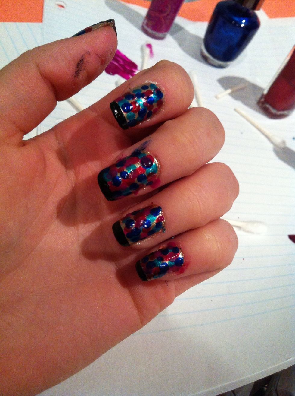Once your done clean up nails