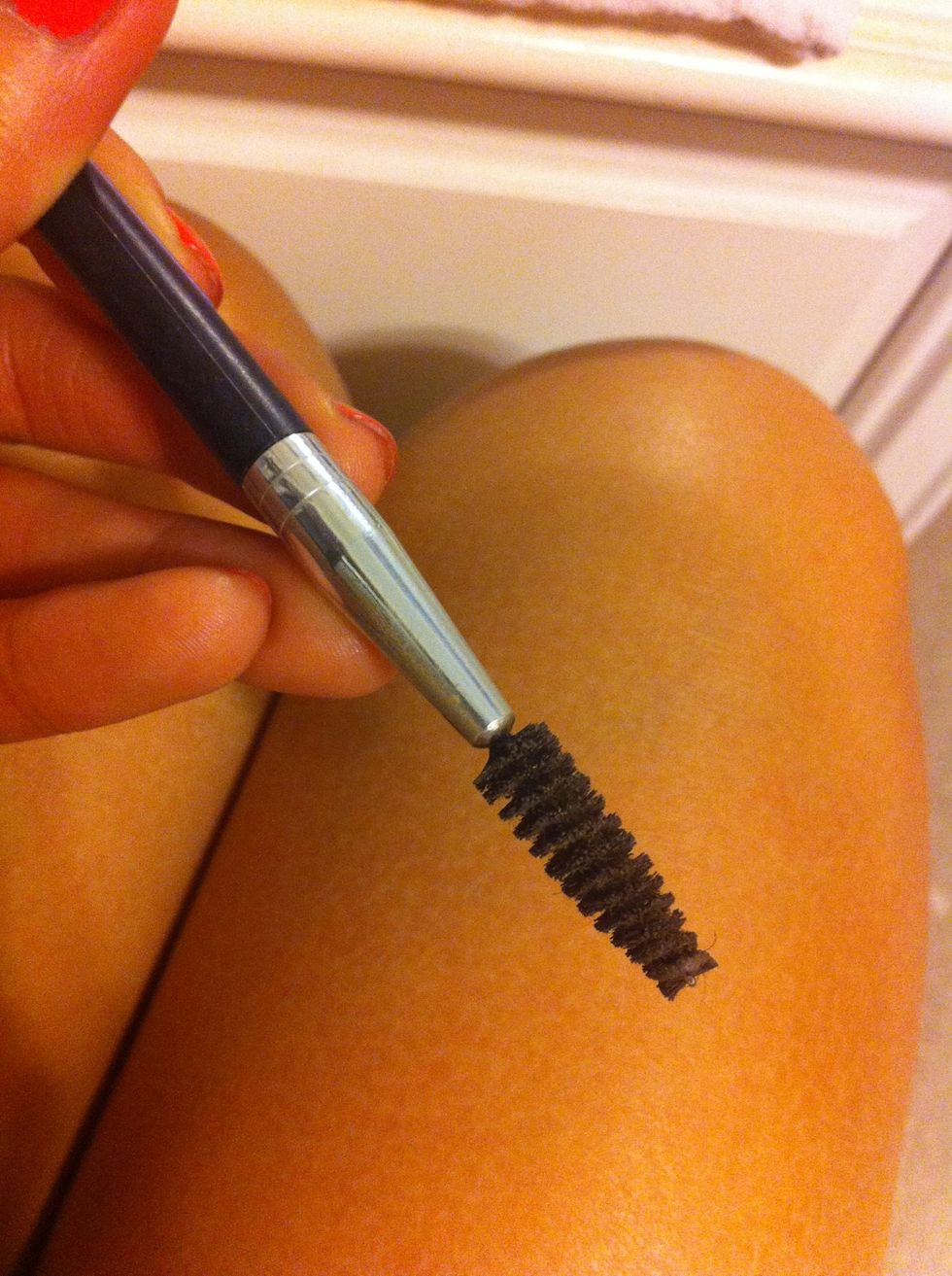 Once your done, go over your eyebrows with this comb to even out the eyebrow color and if needed fill them in again until your satisfied.