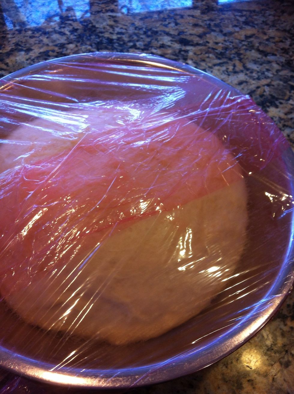 Once your dough has doubled in size, turn out again on floured surface