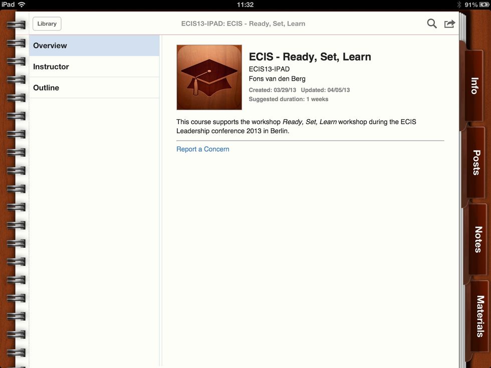 Once your enrolment request has been approved the blue ribbon will disappear and you are ready to go and learn. Have fun!