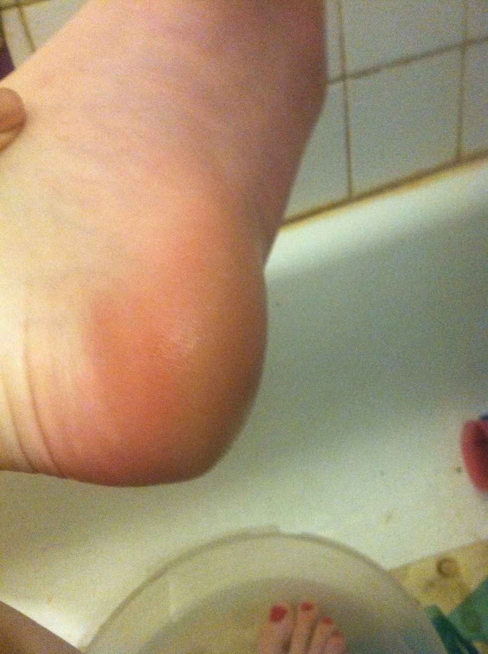 Once your feet are nice & soft....