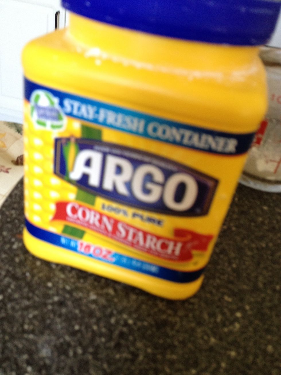 Once your starting to get the right consistency and a bit of corn starch because I don't like it super sweet